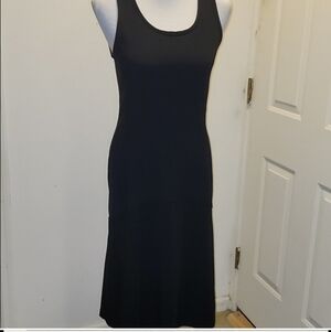 Athleta midi dress ribbed athleisure activewear walking hiking sleeveless